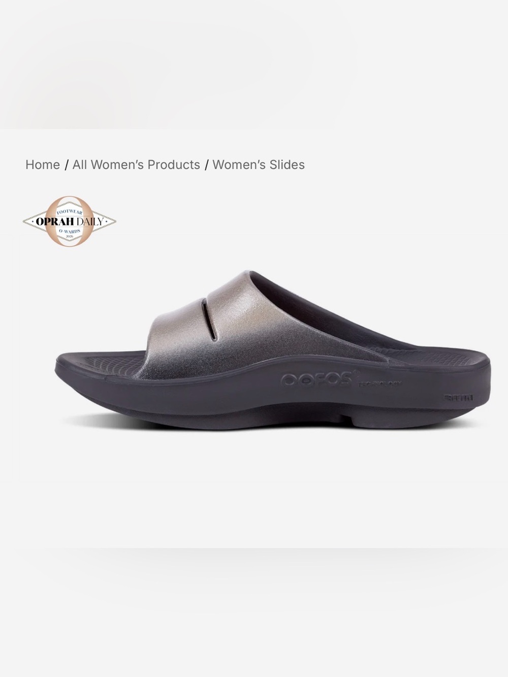 OOFOS Women’s Luxe Slides, S8